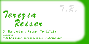 terezia reiser business card